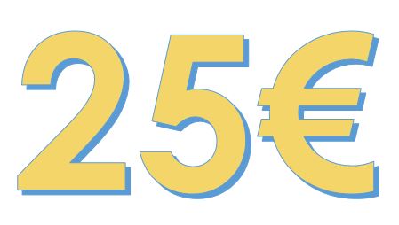 Regulärer Monatsbeitrag von 25€